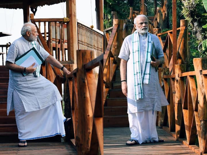 2018 में दिसंबर के महीने में पीएम मोदी साउथ इंडिया के रंग में रंगे नजर आए. इस दौरान उन्होंने पारंपरिक मुड्डू परिधान पहना था. ये पारंपरिक परिधान बाद में पीएम मोदी के स्टाइल के चलते बेहद पॉपुलर हो गया.