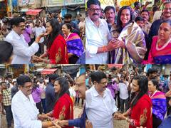 PV Sindhu Photos: వెంకటగిరి పోలేరమ్మ జాతరలో పీవీ సింధు సందడి