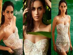 Manushi Chhillar Pics: व्हाइट शॉर्ट ट्रांसपेरेंट ड्रेस में मानुषी छिल्लर ने पानी में दिया किलर पोज, तस्वीरें देख फैंस के उड़े होश