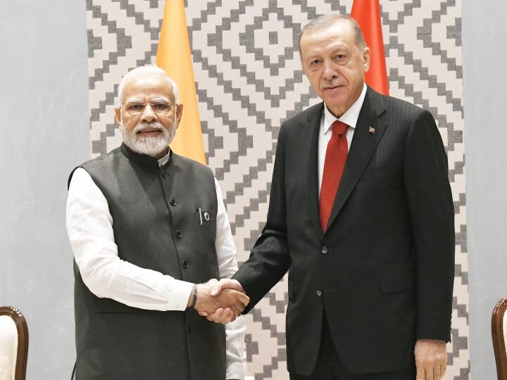 PM Narendra Modi Met President Recep Tayyip Erdoğan And Reviewed the Bilateral Relations Between India and Turkey i PM Modi-Erdoğan Meeting:: पीएम मोदी और तुर्की के राष्ट्रपति एर्दोआन ने की मुलाकात, इन मुद्दों पर की चर्चा