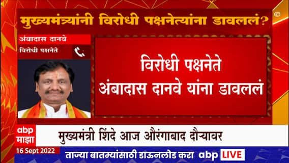Aurangabad : एकनाथ शिंदेंच्या हस्ते शिवरायांच्या पुतळ्याचं अनावरण,अंबादास दानवेंना निमंत्रण नाही?