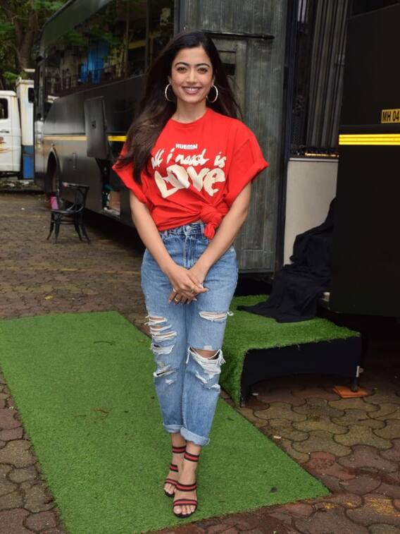 Rashmika Mandanna Gets Snapped Post Shoot