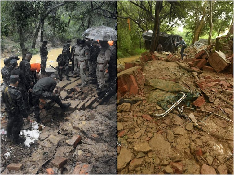 Lucknow: Nine Dead As Wall Collapses Amid Heavy Rain. UP CM Announces Ex Gratia Of Rs 4 Lakh For Victims Lucknow Wall Collapse: లఖ్‌నవూలో ఘోర ప్రమాదం- ప్రహారీ గోడ కూలి 9 మంది మృతి!