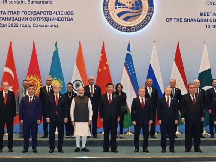 SCO Summit PM Modi Vladimir Putin Xi Jinping Pak PM Shehbaz Sharif In ...