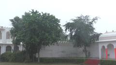 In Pics: भरतपुर में हल्की बारिश से मौसम हुआ सुहाना, उमसभरी गर्मी से मिली राहत