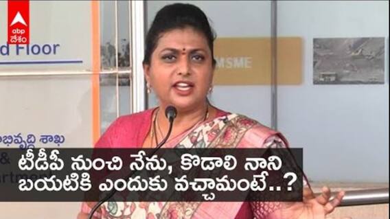 RK Roja | Chandra babu | టీడీపీ నుంచి బయటికి రావడానికి గల కారణాలు చెప్పిన మంత్రి రోజా | ABP Desam