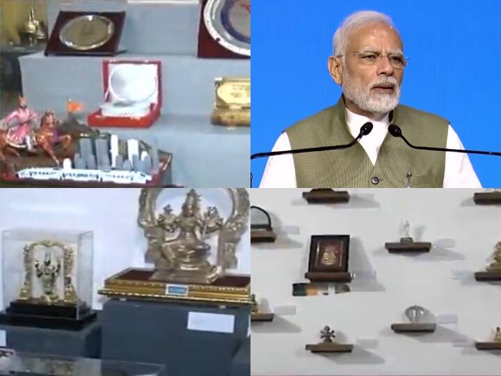 Modi Gifts Auction: पीएम मोदी को मिले गिफ्ट्स की ई-नीलामी, जानिए आज से शुरू ऑक्शन में आप कैसे ले सकते हैं हिस्सा PM Narendra Modi Gifts E Auction of 1200 Mementos Gifts Given To PM Modi Know How To Bid in NGMA Modi Gifts Auction: पीएम मोदी को मिले गिफ्ट्स की ई-नीलामी, जानिए आज से शुरू ऑक्शन में आप कैसे ले सकते हैं हिस्सा