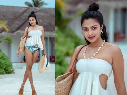 Amala paul latest beach photos: யாா் இந்த சாலை ஓரம் பூக்கள் வைத்தது..நடிகை அமலா பால் பீச் போட்டோஸ் !