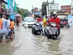 एक घंटे की बारिश ने खोल दी गोंडा नगरपालिका के दावों की पोल, सड़कों पर रेंगती दिखीं गाड़ियां