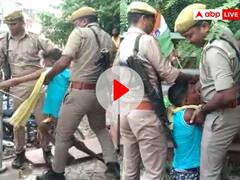 डिप्टी CM केशव प्रसाद मौर्य से मिलने अपनी फरियाद लेकर पहुंचा दिव्यांग, पुलिस ने घसीटकर निकाला बाहर