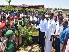 ஓராண்டு நிறைவு நாள்... விருட்ச வனத்தில் மாணவர்களுக்கு விளக்கம் அளித்த தஞ்சை கலெக்டர்!