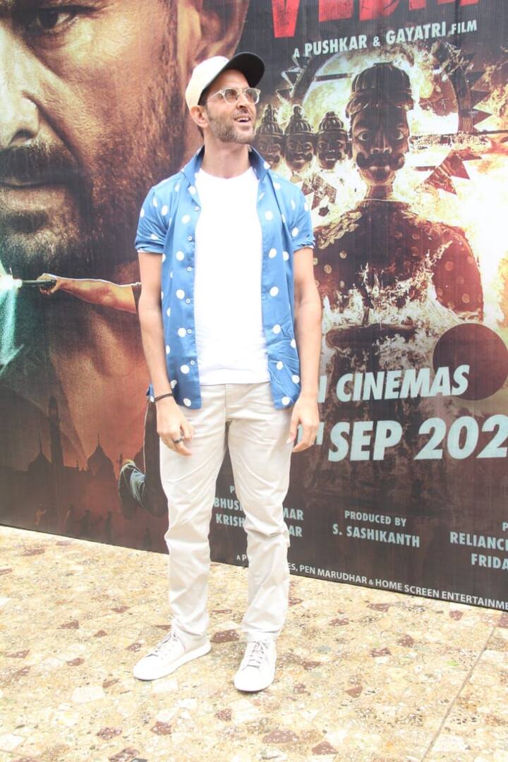 बता दें कि ऋतिक रोशन की फिल्म विक्रम वेधा 30 सितंबर को सिनेमाघरों में दस्कत देने वाली है. ऋतिक के अलावा इस फिल्म में एक्टर सैफ अली खान अहम रोल में मौजूद हैं.