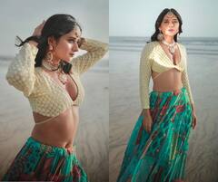 Kanika Mann : समुद्र किनाऱ्यावर अभिनेत्री कनिका मानचं नवं फोटोशूट, लेहेंगा-चोलीत दिसतेय ग्लॅमरस, पाहा फोटो