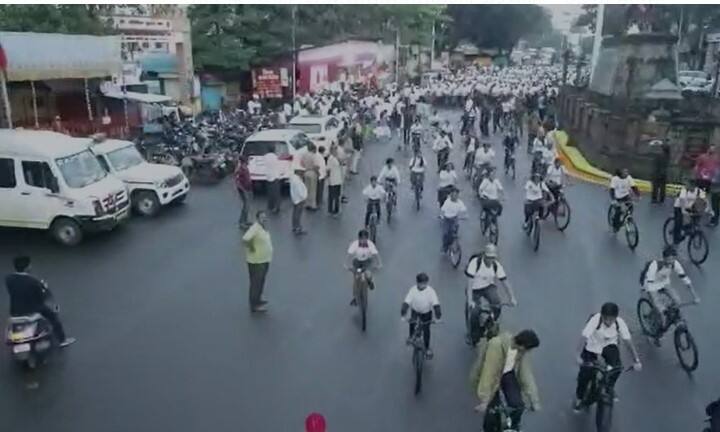 कोथरुड ते झाशी राणी चौक जंगली महाराज रोड या मार्गावर ही रॅली काढण्यात आली होती.