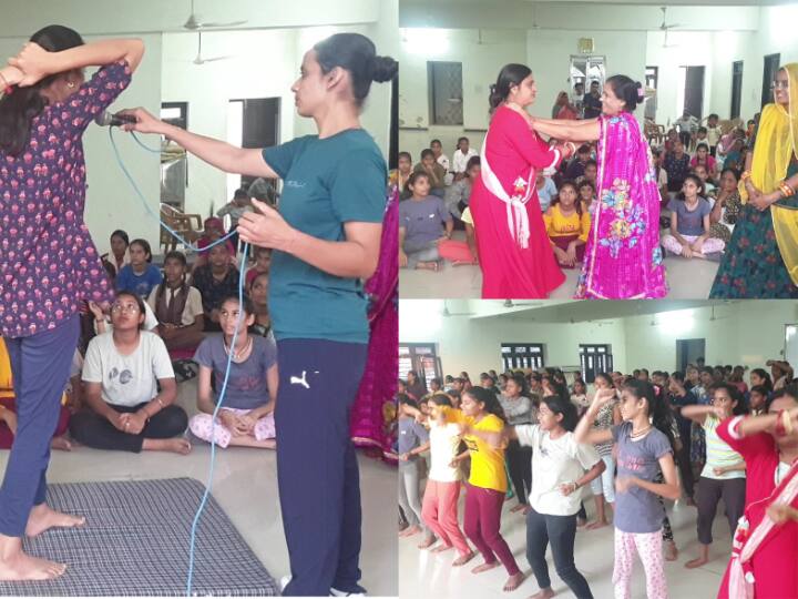 Jodhpur news: जोधपुर में हुआ सेल्फ डिफेंस, गुडटच-बैडटच कैंप का आयोजन, बच्चों से लेकर वृद्ध महिलाओं ने सीखे आत्मरक्षा के गुर Rajasthan: Self-defense, GoodTouch-BadTouch camp organized in Jodhpur's Raat wala area ann Jodhpur news: जोधपुर में हुआ सेल्फ डिफेंस, गुडटच-बैडटच कैंप का आयोजन, बच्चों से लेकर वृद्ध महिलाओं ने सीखे आत्मरक्षा के गुर