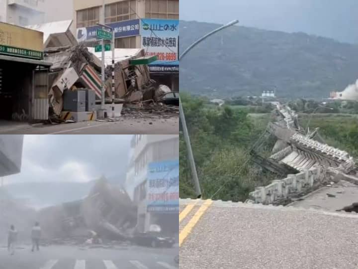 Taiwan Earthquake Earthquake of Taiwan shook for the second time in the last 24 hours an earthquake of 7.2 on the Richter scale Taiwan Earthquake: ताइवान में 7.2 तीव्रता के भूकंप से तबाही, 24 घंटे में महसूस हुए 100 झटके- सुनामी का भी अलर्ट जारी