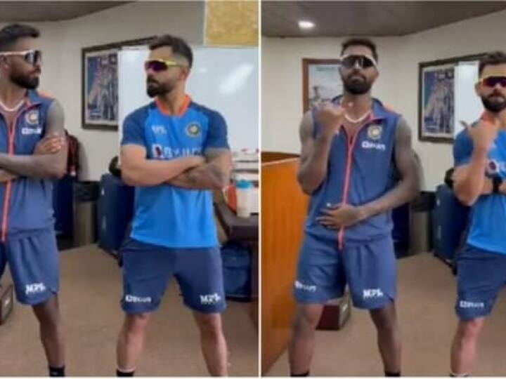 Hardik Pandya has shared the video of Dance with former Indian captain Virat Kohli by tweeting goes viral on social media Watch Video: विराट कोहली और हार्दिक पांड्या ने जमकर लगाए ठुमके, वीडियो सोशल मीडिया पर वायरल