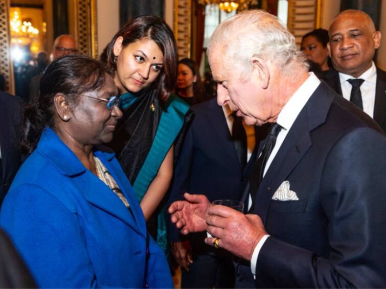 President Droupadi Murmu Meets King Charles Ahead Of Queen's Funeral President Droupadi Murmu: బ్రిటన్ రాజుని కలిసి రాష్ట్రపతి ద్రౌపది ముర్ము, కండోలెన్స్ బుక్‌లో సంతకం