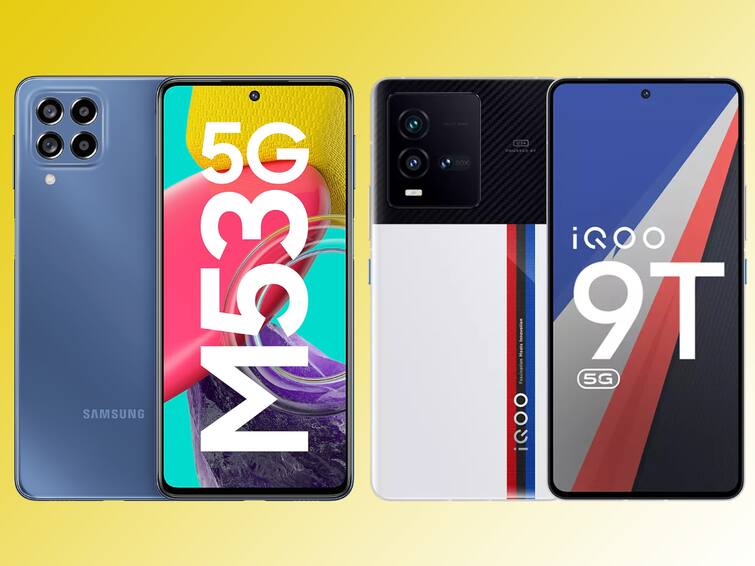 Amazon Great Indian Festival Sale Tech Deals On Samsung Galaxy M53 5G Redmi 10 Prime iqoo z6 pro 9t oneplus 9 pro Smartphones Offers Discount Amazon Great Indian Festival Sale: Deals Revealed On Samsung Galaxy M53 5G, Redmi 10 Prime, More Smartphones