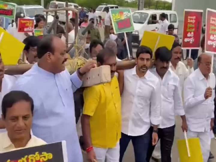 TDP Protest At Andhra Pradesh Assembly Sparks Tension TDP Protest At Andhra Pradesh Assembly Sparks Tension