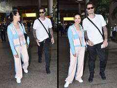 Sunny Leone Pics: पति के साथ हंसती खिलखिलाती दिखीं सनी लियोन, एयरपोर्ट से सामने आईं ऐसी तस्वीरें