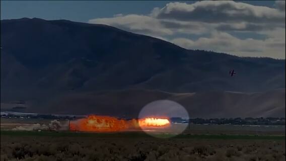 Plane crash during Air Race in America, Pilot died