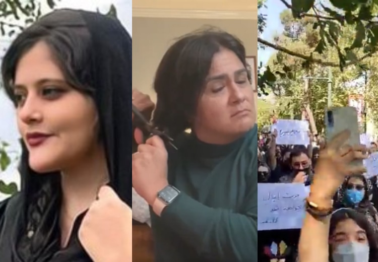 Iranian Women Take Off Hijab To Protest Over Death Of 22-year-old Mahsa  Amini | Iran Hijab Row: ईरान में पर्दा बवाल, हिजाब न पहनने पर हिरासत में ली  गई 22 साल की