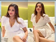 In Pics : मोनालिसाने केले खास फोटो शेअर, पांढऱ्या ड्रेसमध्ये भन्नाटच दिसतेय