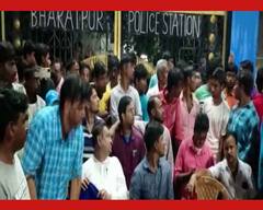 তৃণমূলের বিক্ষোভের জেরে নির্মাণকাজ বন্ধ রাখল ভরতপুর থানার পুলিশ