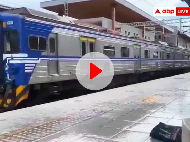 Taiwan Earthquake shook train like toy train railway station viral video on social media ताइवान में भूकंप से खिलौने की तरह हिली ट्रेन, चौंकाने वाला Video वायरल