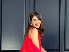 PHOTO: जेनेलिया डिसूझाने लाल ड्रेसमध्ये फ्लॉन्ट केली तिची कर्वी फिगर; पाहा फोटो!