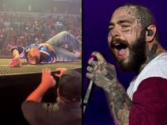 ਅਮਰੀਕਨ ਰੈਪਰ ਪੋਸਟ ਮੇਲੋਨ ਨਾਲ ਲਾਈਵ ਸ਼ੋਅ ਦੌਰਾਨ ਵੱਡਾ ਹਾਦਸਾ, ਸਟੇਜ ਤੋਂ ਡਿੱਗੇ ਤੇ ਫ਼ਿਰ...