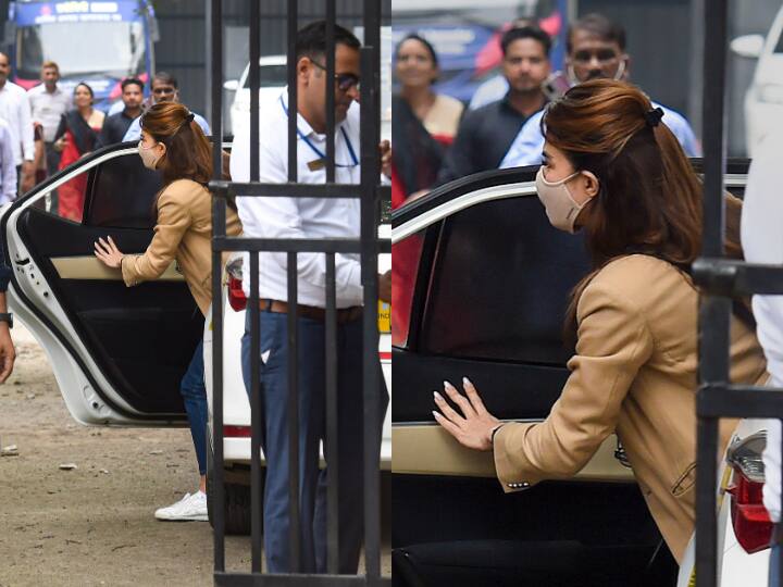 जैकलीन फर्नांडिस से बुधवार को करीब 8 घंटे पूछताछ की गई थी. पूछताछ के दौरान वह परेशान और असहज नजर आई थीं.