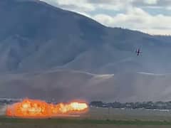 ఎయిర్‌ రేస్‌లో కుప్పకూలిన జెట్ విమానం- పైలట్ మృతి!