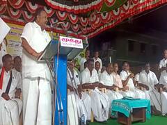 தேனி: ஆண்டிப்பட்டி அதிமுக பொதுக்கூட்டத்தில் ஓபிஎஸ்க்கு எதிராக திண்டுக்கல் சீனிவாசன் பேச்சு