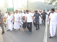 Photos: बदलेगा माहौल, बदलेगी तस्वीर... इस स्लोगन के साथ शुरू हुई भारत जोड़ो यात्रा, देखिए तस्वीरें