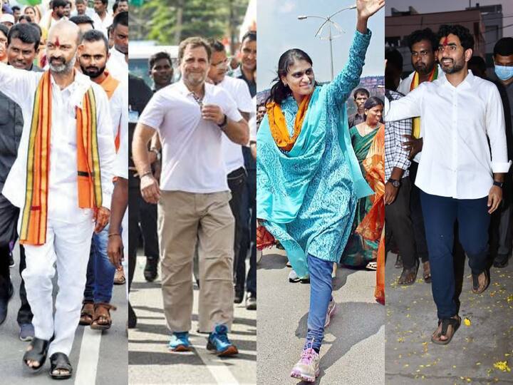 Does walking give you power? Why are political leaders favoring Padayatra? Padayatra Politics :  తెలుగు రాష్ట్రాల్లో నడిచేస్తున్న నేతలు - అధికారానికి దగ్గరి దారి పాదయాత్ర  !