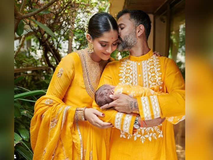 Sonam Kapoor and Anand Ahuja announce their son name Vayu Kapoor Ahuja, with this photo Sonam Kapoor Son's Name: सोनम कपूर और आनंद आहूजा ने किया बेटे के नाम का ऐलान, लेटेस्ट फोटो में दिखाई झलक