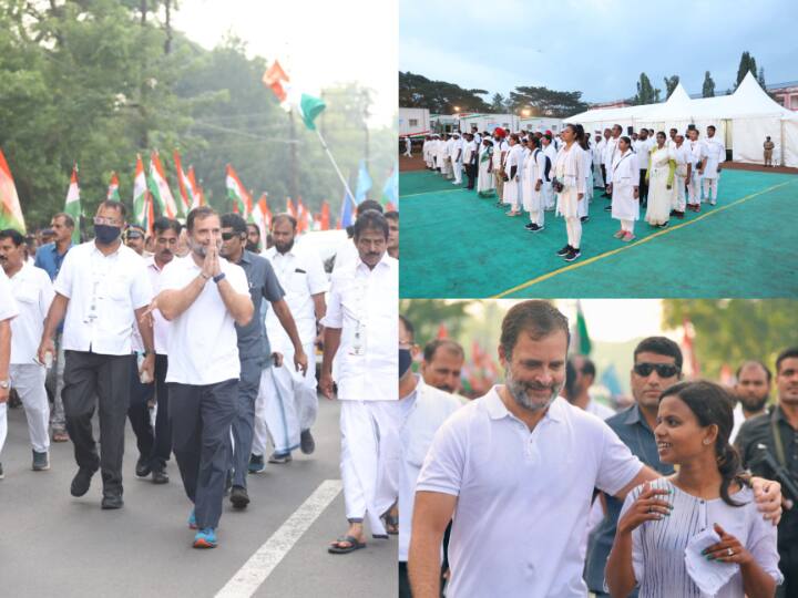 Bharat Jodo Yatra: कांग्रेस की भारत जोड़ो यात्रा का आज 13वां दिन है. इन दिनों ये यात्रा केरल राज्य में है. आज राहुल गांधी ने कार्यकर्ताओं के साथ अलाप्पुझा के चेरथला से ये यात्रा शुरू की.