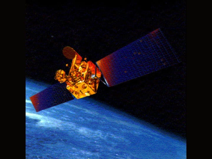 Oceansat-1 marked the beginning of space-based observations for oceanographic applications for ISRO. It was launched on May 26, 1999. It carried an eight-channel Ocean Colour Monitor (OCM) and a Multi-frequency scanning microwave radiometer (MSMR). Oceansat-1 was followed by Oceansat-2, which provided vital inputs for weather forecasting, and cyclone tracking and prediction. (Image: IOCCG)