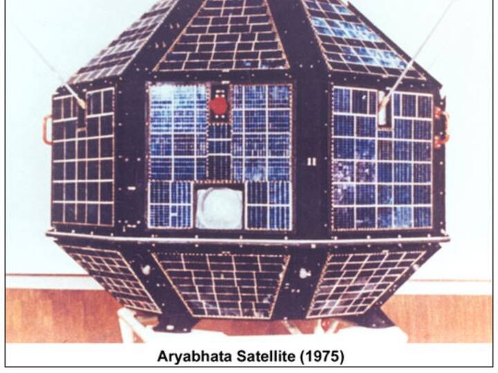 The Indian space programme had three distinct elements — satellites for communication and remote sensing, the space transportation system, and application programmes. The satellite programme began on April 19, 1975, with the launch of India's first experimental satellite Aryabhatta. Launched using a Soviet launcher, Aryabhatta was placed in low-Earth orbit. (Image: UR Rao Satellite Centre)