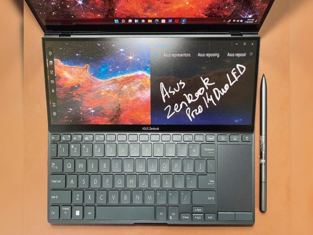 Zenbook Pro 14 Duo OLED : ஆரம்ப விலையே 2.3 லட்சம் ! இரட்டை திரை கொண்ட Asus இன் புதிய லேப்டாப் ! என்னென்ன வசதிகள் இருக்கு!