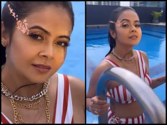 Devoleena Bhattacharjee Photos: નાના પડદાની સંસ્કારી 'ગોપી વહૂ' ઉર્ફી દેવોલીના ભટાચાર્જી સોશ્યલ મીડિયા પર એકવાર ફરીથી પોતાની સિઝલિંગ તસવીરોથી આગ લગાવી રહી છે.