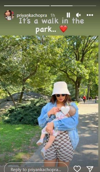 बेटी Malti Marie  संग न्यूयॉर्क के पार्क में वॉक करने निकलीं Priyanka Chopra, शेयर की ये खूबसूरत तस्वीर