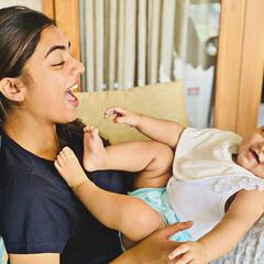 Actress Nazriya : குடும்பத்துடன் ஜாலியாக இருக்கும் நஸ்ரியாவின் க்யூட் புகைப்படங்கள்!