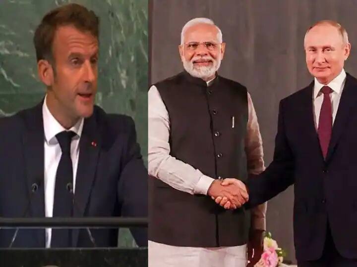 us and france praise pm modi for his war message to Russian president Vladimir putin in samarkand SCO Summit: 'ਇਹ ਜੰਗ ਦਾ ਸਮਾਂ ਨਹੀਂ', ਯੂਕਰੇਨ ਯੁੱਧ 'ਤੇ ਪ੍ਰਧਾਨ ਮੰਤਰੀ ਮੋਦੀ ਦੀ ਪੁਤਿਨ ਨੂੰ ਸਲਾਹ ਦੀ ਫਰਾਂਸ ਦੇ ਰਾਸ਼ਟਰਪਤੀ ਨੇ UNGA 'ਚ ਕੀਤੀ ਤਾਰੀਫ