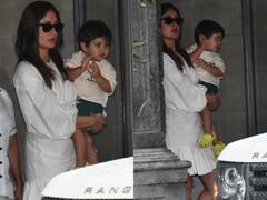 Kareena Kapoor B'day : छोटे बेटे को गोद में लिए अपना बर्थडे सेलिब्रेट करने निकलीं करीना कपूर, व्हाइट ड्रेस में लगीं डॉल