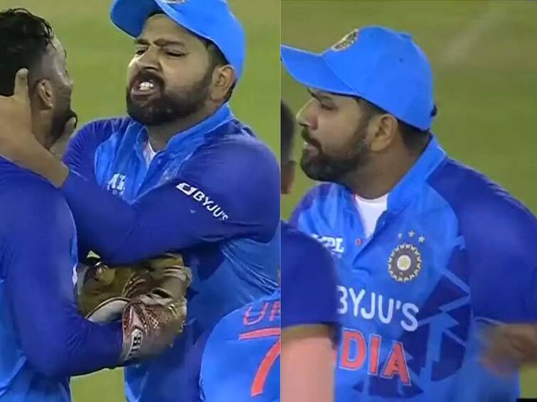 Ind Vs Aus, 1st T20: Rohit Sharma Playfully Grabs Dinesh Karthik's Neck For No DRS Appeal, Video Goes Viral Ind Vs Aus, 1st T20: Rohit Sharma Playfully Grabs Dinesh Karthik's Neck For No DRS Appeal, Video Goes Viral