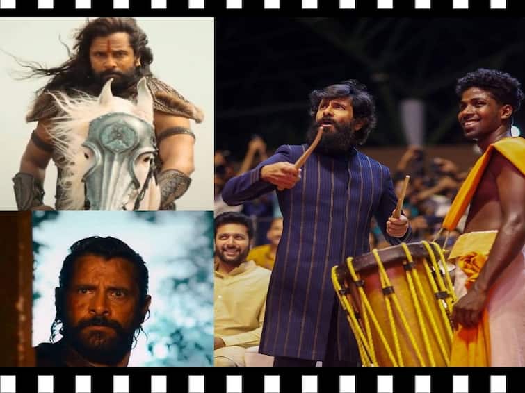 ChiyaanVikram ponniyin selvan Trivandrum promotion videos goes viral Watch Video : வெறிகொண்டு செண்டை மேளம் வாசித்த சியான்..  விக்ரம் செய்த காரியம் இதுதான்