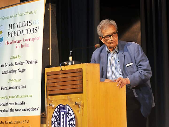 Amartya Sen is a renowned Indian economist and philosopher and is currently a Thomas W. Lamont University Professor and Professor of Economics and Philosophy at Harvard University. Image Source: Getty Images